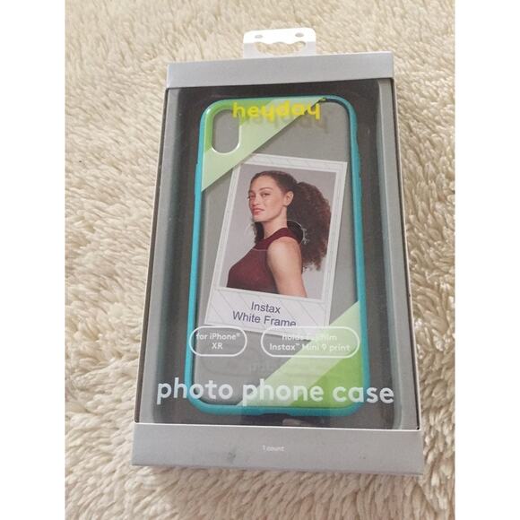 heyday iPhone XR Clear Case with Bumper Frame-Teal - Picture 1 of 2